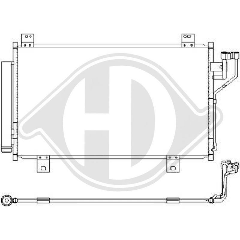 DIEDERICHS DCC1678 Condensador, aire acondicionado - 1