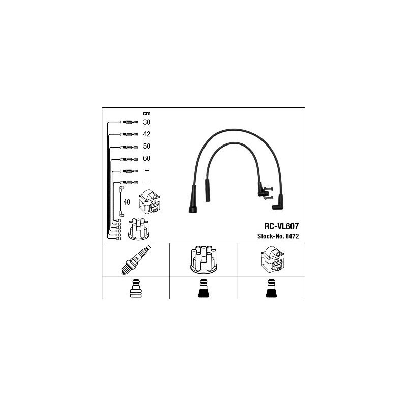 NGK 8472 Juego de cables de encendido
