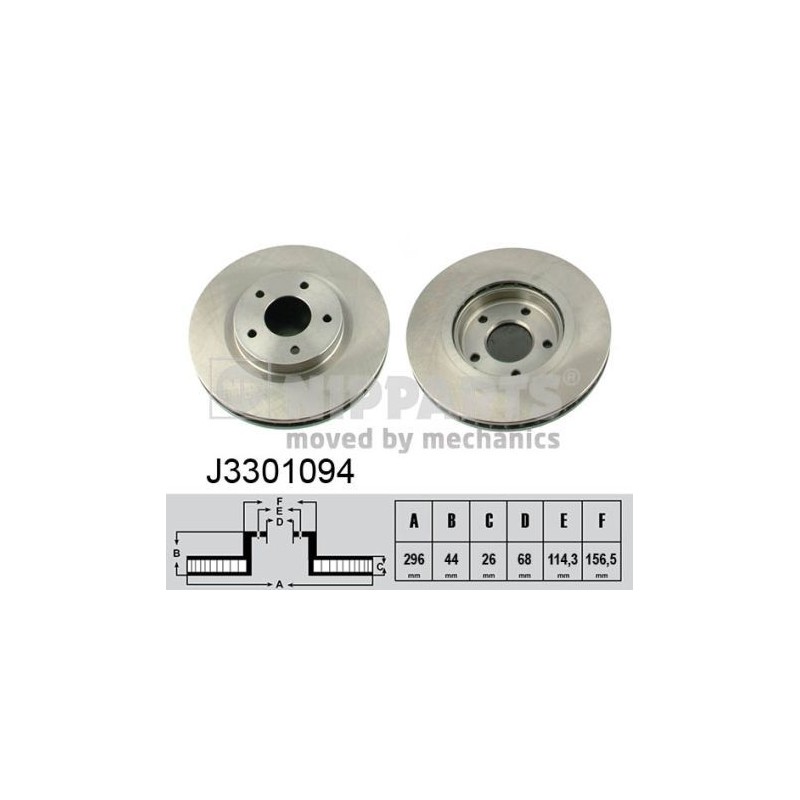 NIPPARTS J3301094 Disco de freno