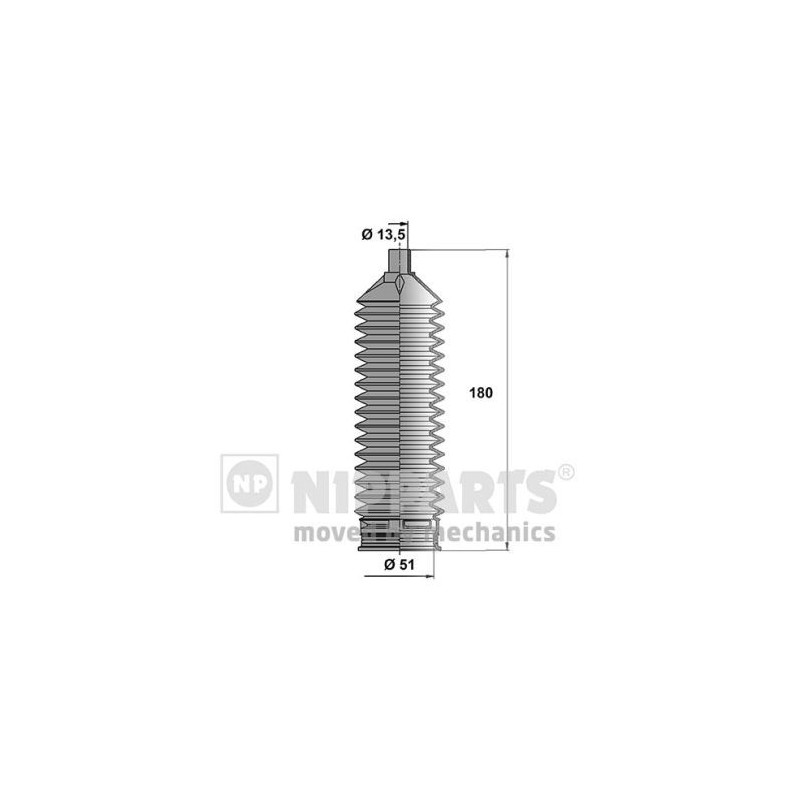 NIPPARTS N2840509 Juego de fuelles, dirección