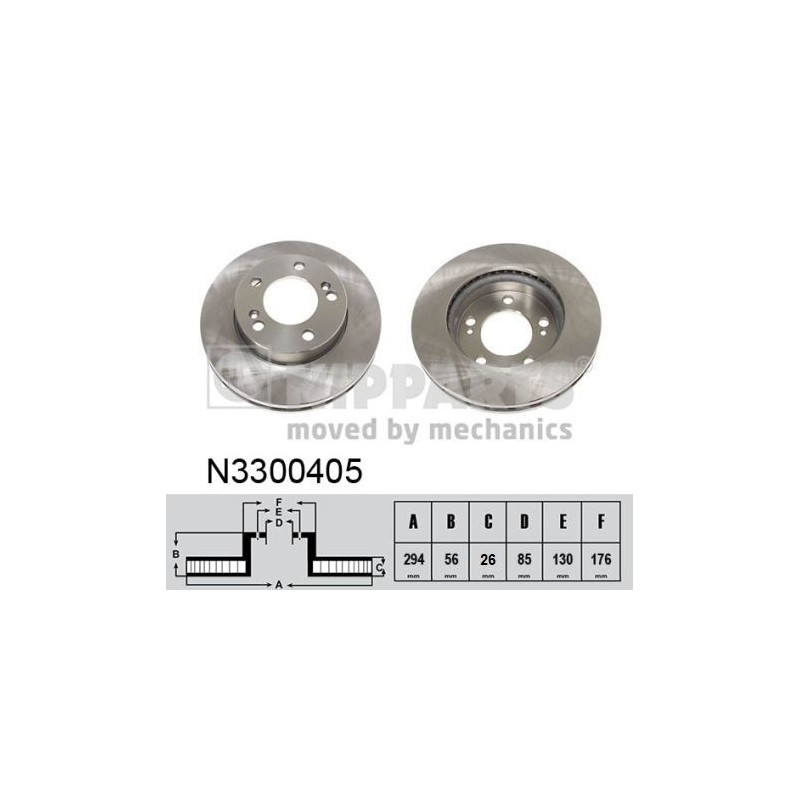 NIPPARTS N3300405 Disco de freno