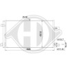 DIEDERICHS DCC1994 Condensador, aire acondicionado - 1