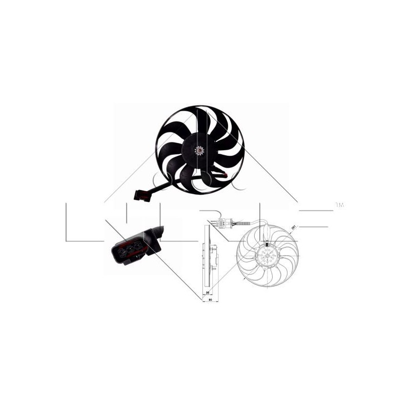 NRF 47392 Ventilador, refrigeración del motor