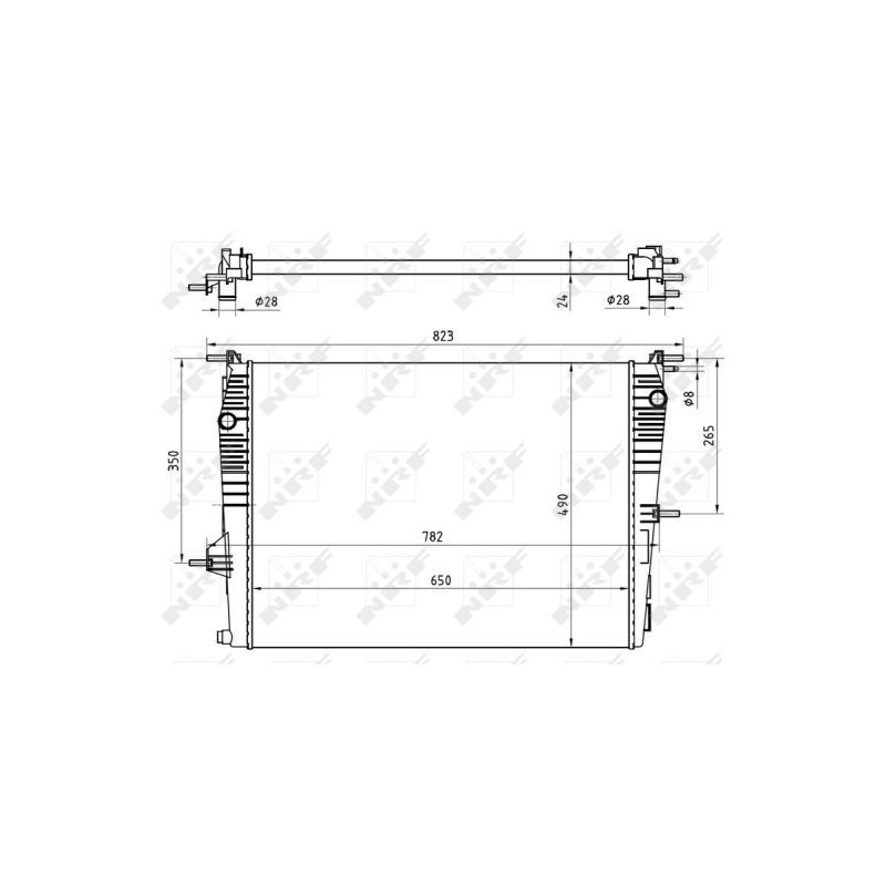 NRF 53965 Radiador, refrigeración del motor