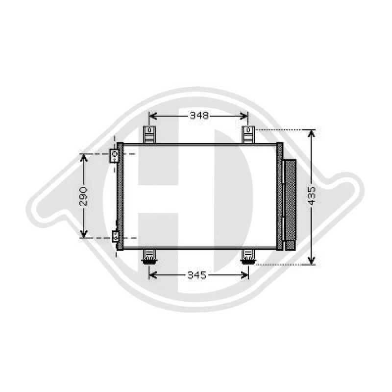 DIEDERICHS DCC1792 Condensador, aire acondicionado - 1