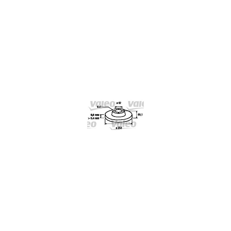 VALEO 186117 Disco de freno