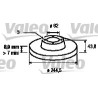 VALEO 186143 Disco de freno Eje delantero