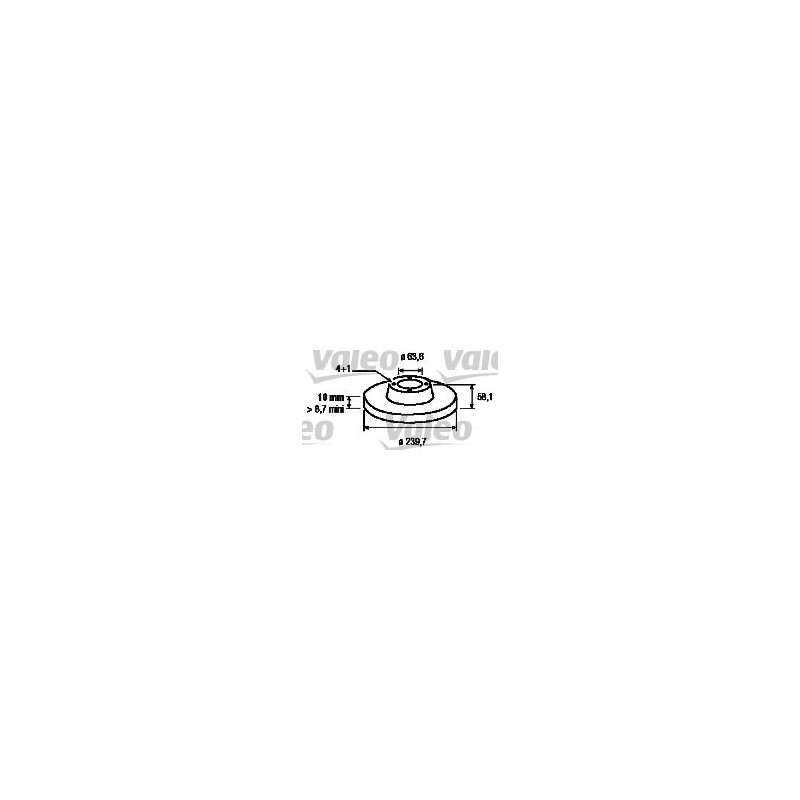 VALEO 186158 Disco de freno