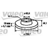 VALEO 186158 Disco de freno Eje delantero