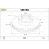 VALEO 186159 Disco de freno