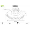 VALEO 186189 Disco de freno
