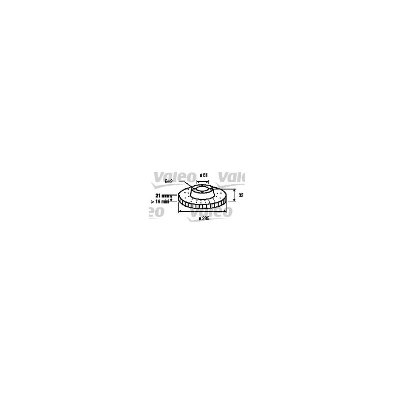 VALEO 186220 Disco de freno