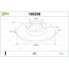 VALEO 186298 Disco de freno