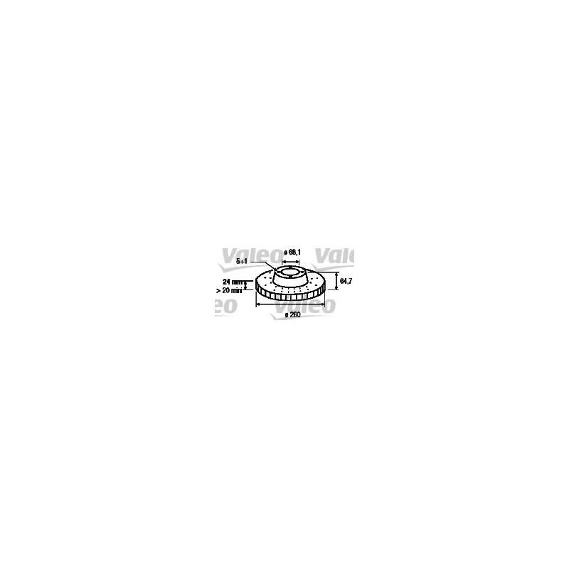 VALEO 186315 Disco de freno