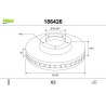 VALEO 186426 Disco de freno