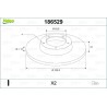 VALEO 186529 Disco de freno