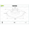 VALEO 186568 Disco de freno