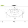 VALEO 186594 Disco de freno