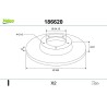 VALEO 186620 Disco de freno Eje delantero