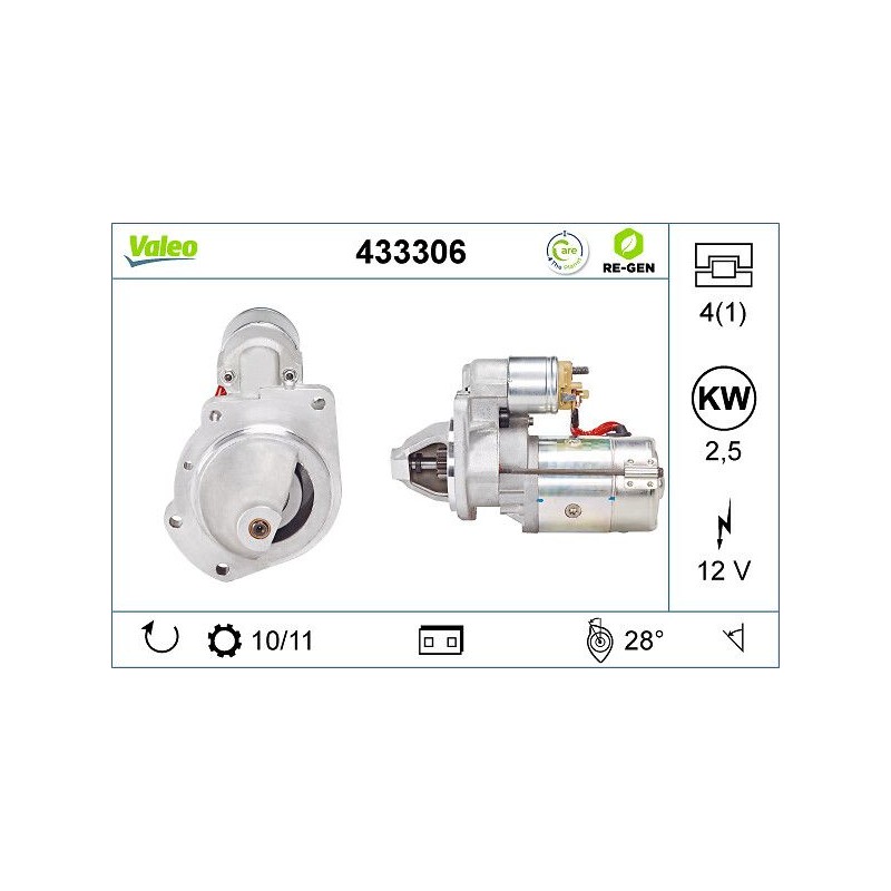 VALEO 433306 Motor de arranque