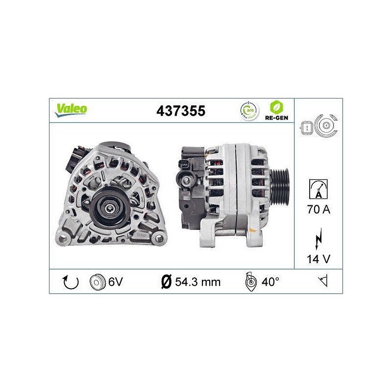 VALEO 437355 Alternador