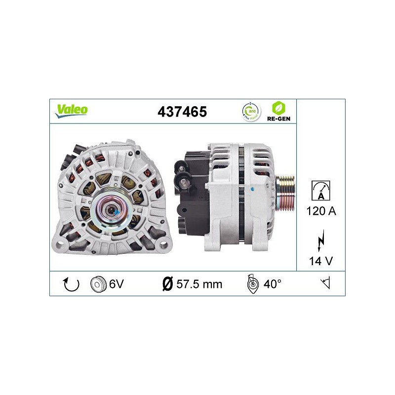 VALEO 437465 Alternador