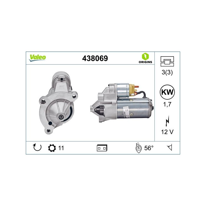 VALEO 438069 Motor de arranque