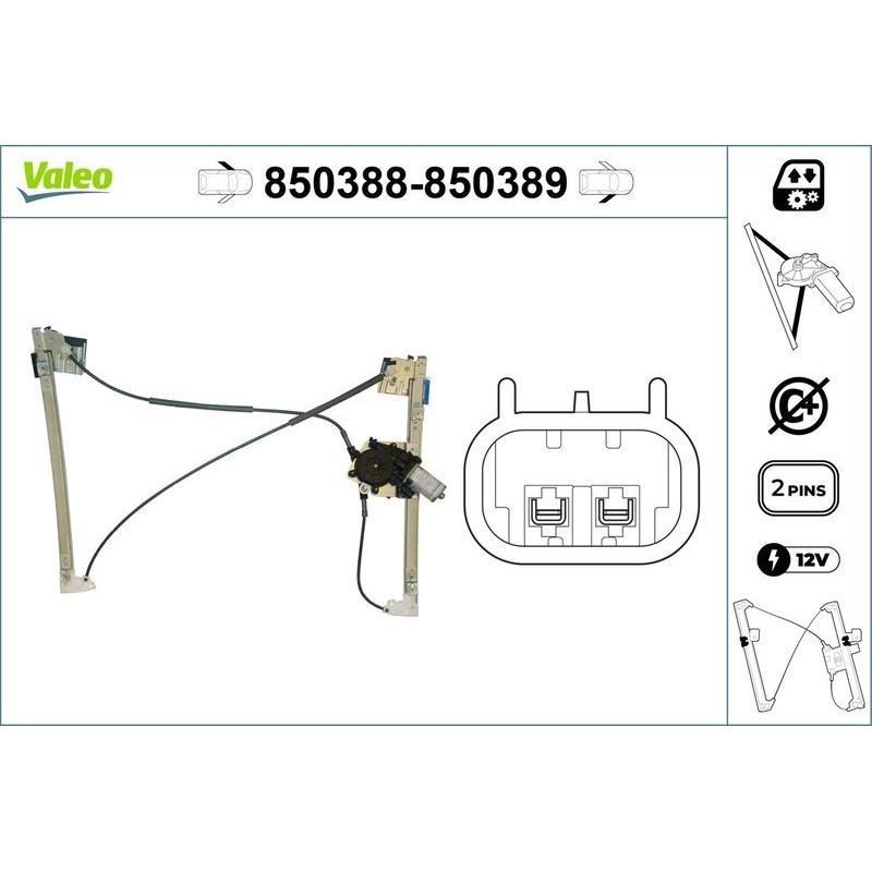 VALEO 850388 Elevalunas