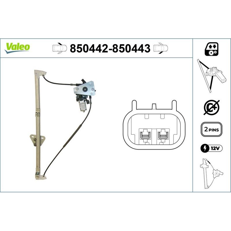 VALEO 850442 Elevalunas