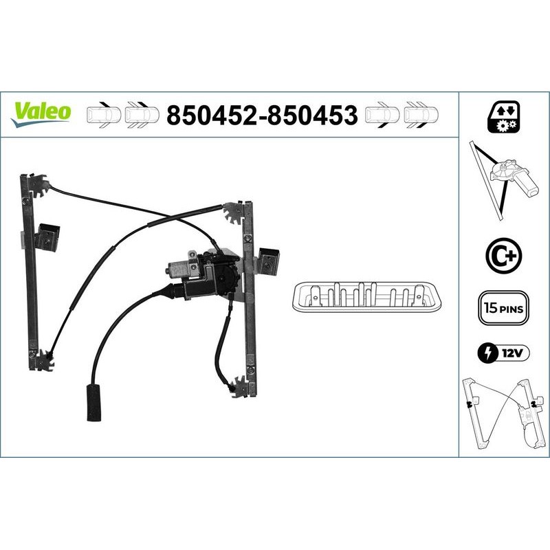 VALEO 850452 Elevalunas