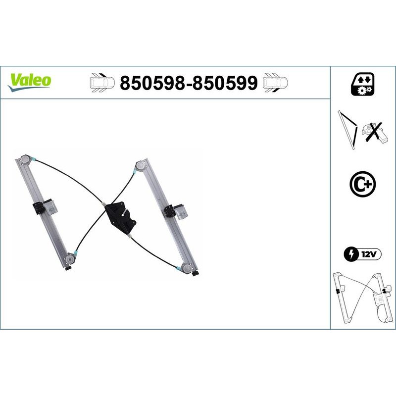 VALEO 850598 Elevalunas