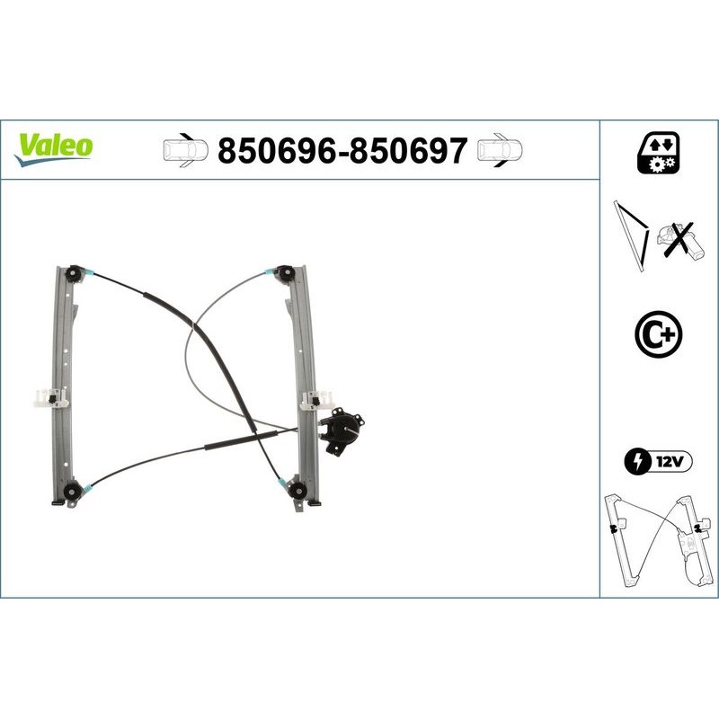 VALEO 850696 Elevalunas