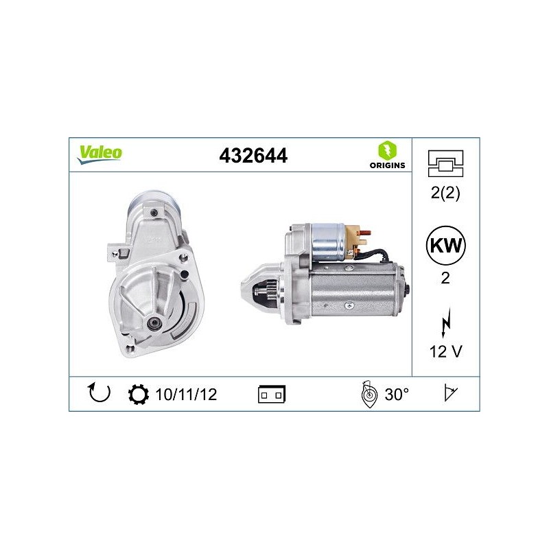 VALEO 432644 Motor de arranque