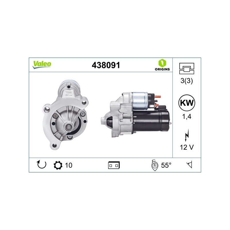 VALEO 438091 Motor de arranque