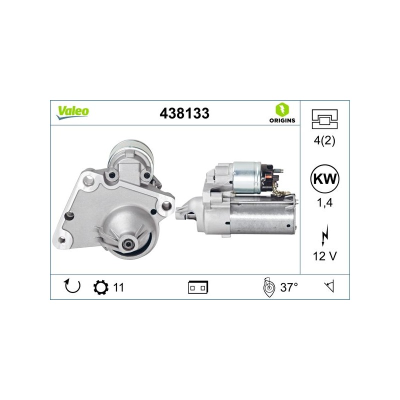 VALEO 438133 Motor de arranque