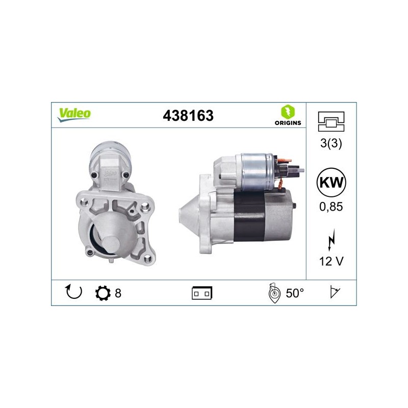 VALEO 438163 Motor de arranque