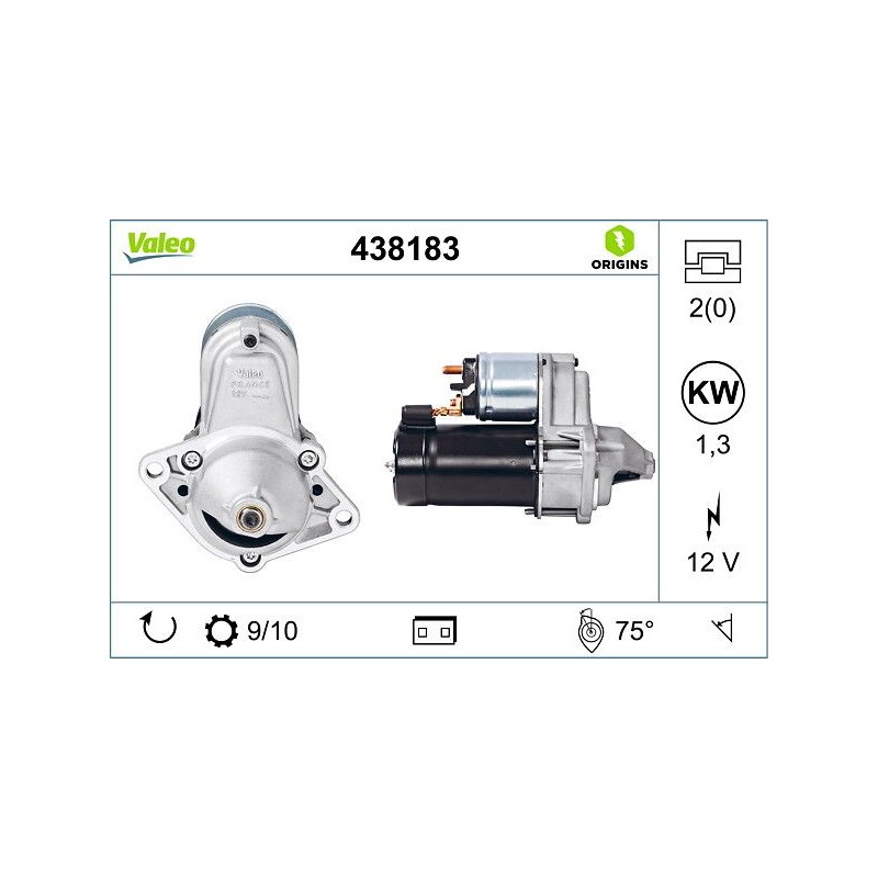 VALEO 438183 Motor de arranque