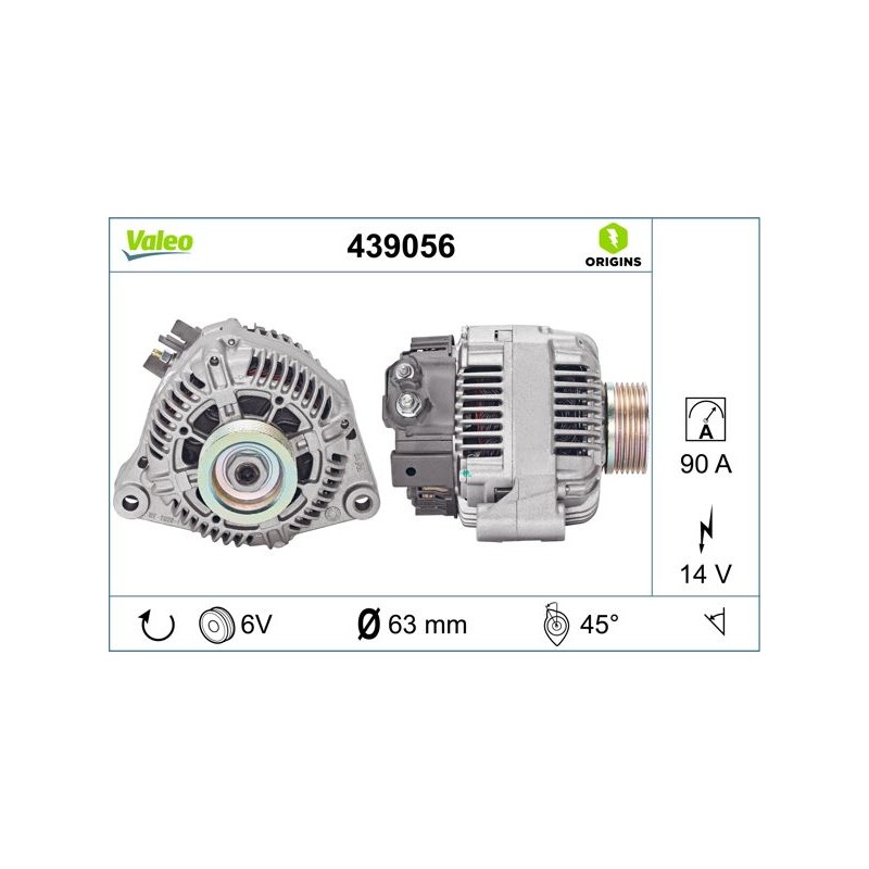 VALEO 439056 Alternador