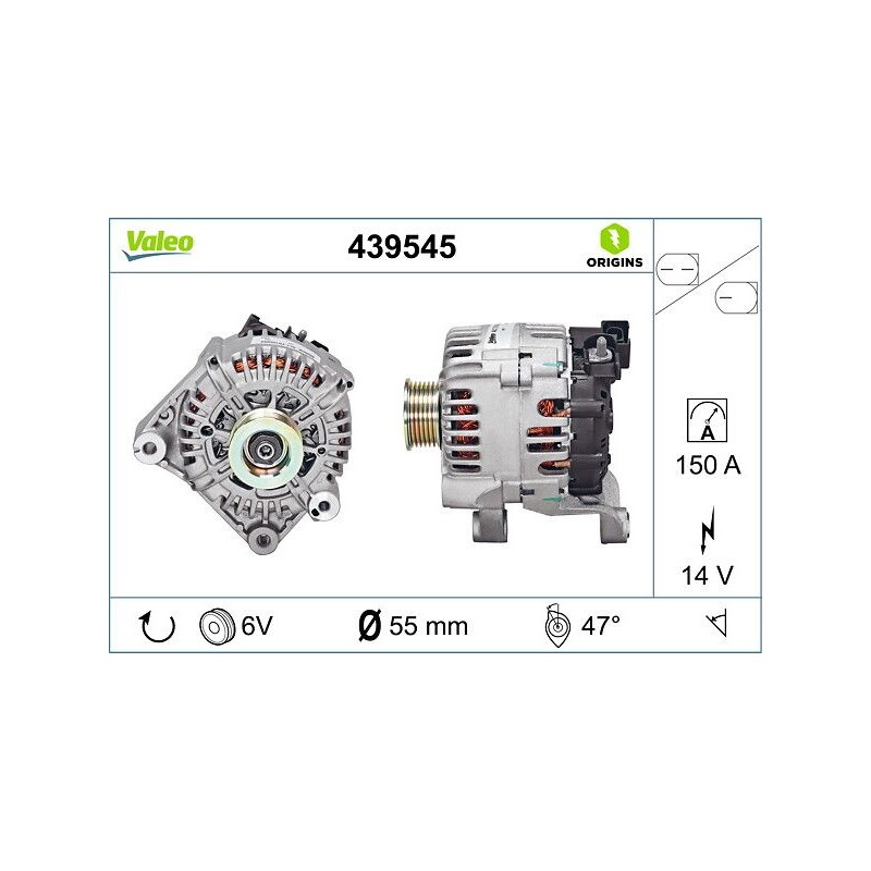 VALEO 439545 Alternador
