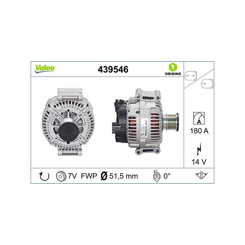 VALEO 439546 Alternador