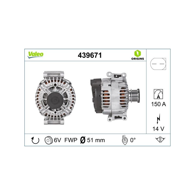 VALEO 439671 Alternador