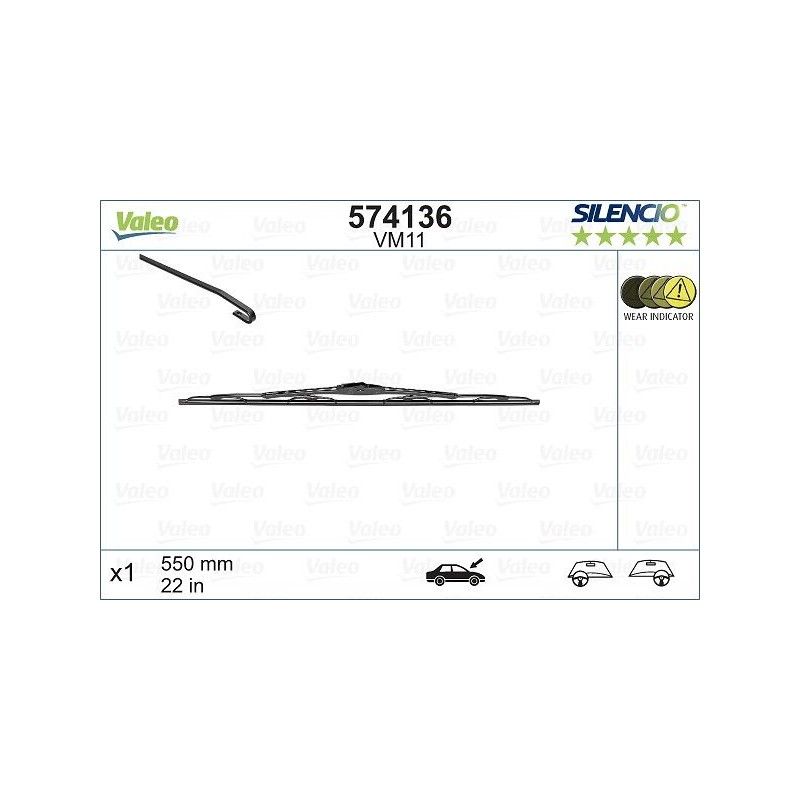 VALEO 574136 Limpiaparabrisas