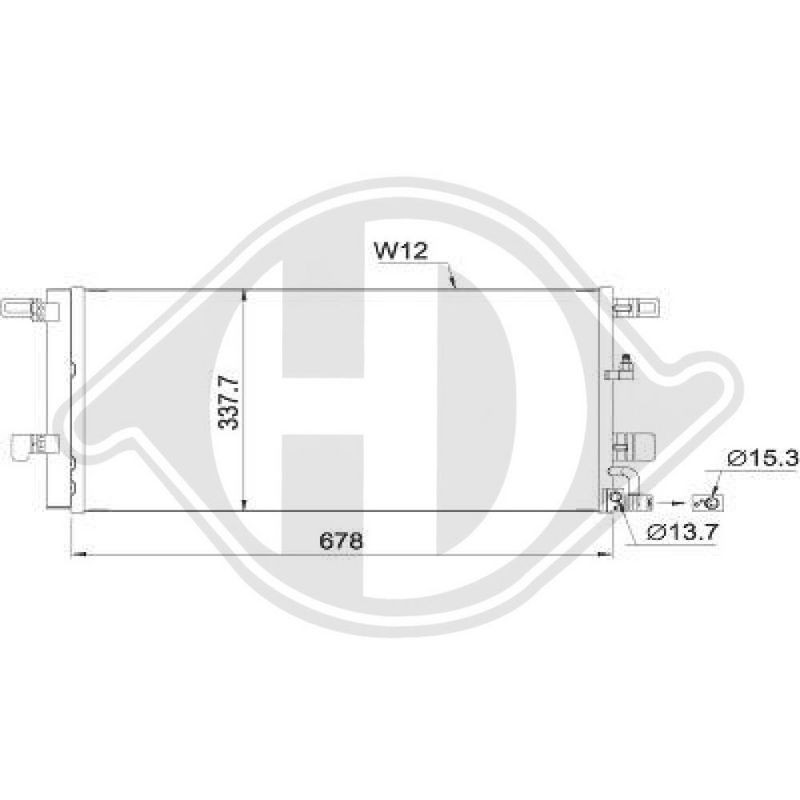 DIEDERICHS DCC1995 Condensador, aire acondicionado - 1