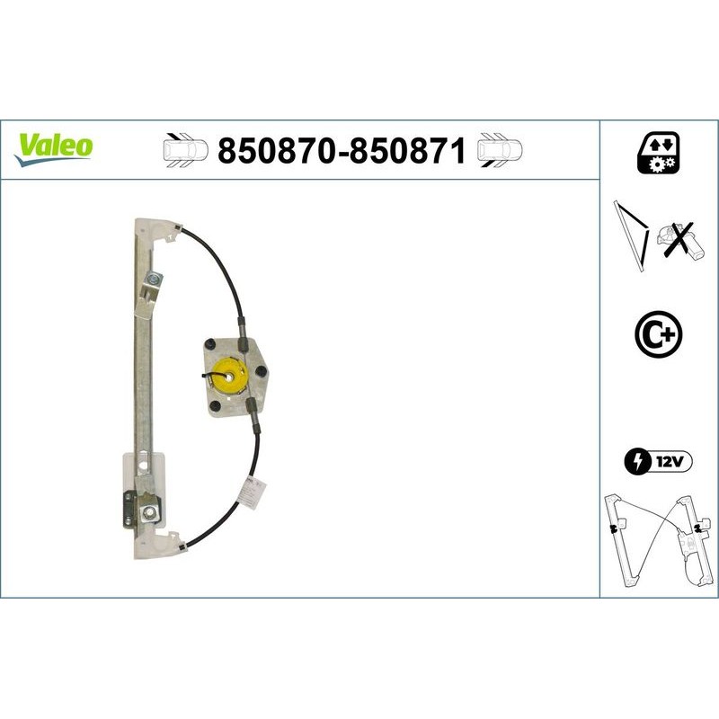 VALEO 850870 Elevalunas