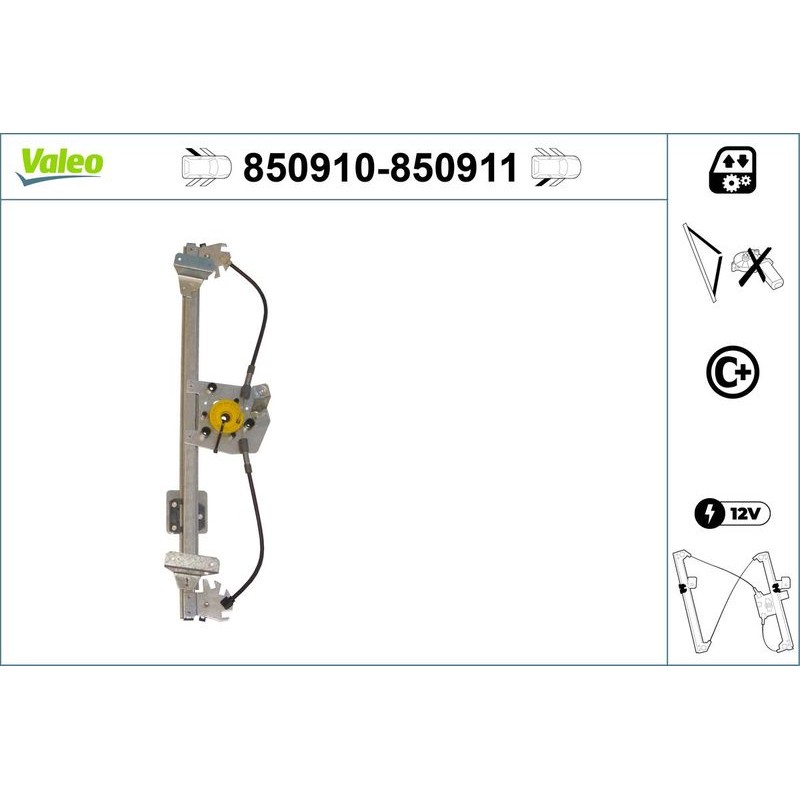 VALEO 850910 Elevalunas