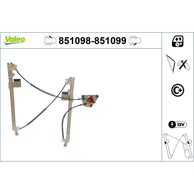 VALEO 851098 Elevalunas