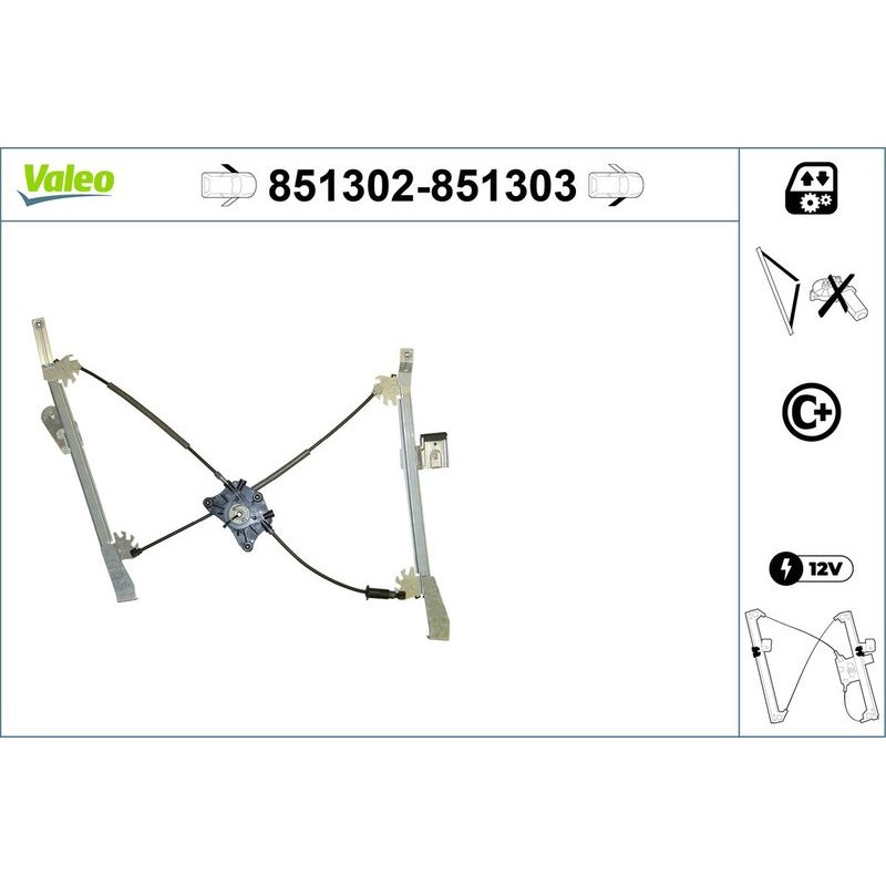 VALEO 851302 Elevalunas