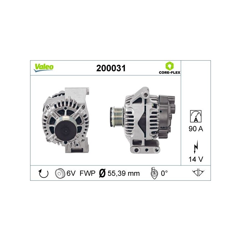 VALEO 200031 Alternador