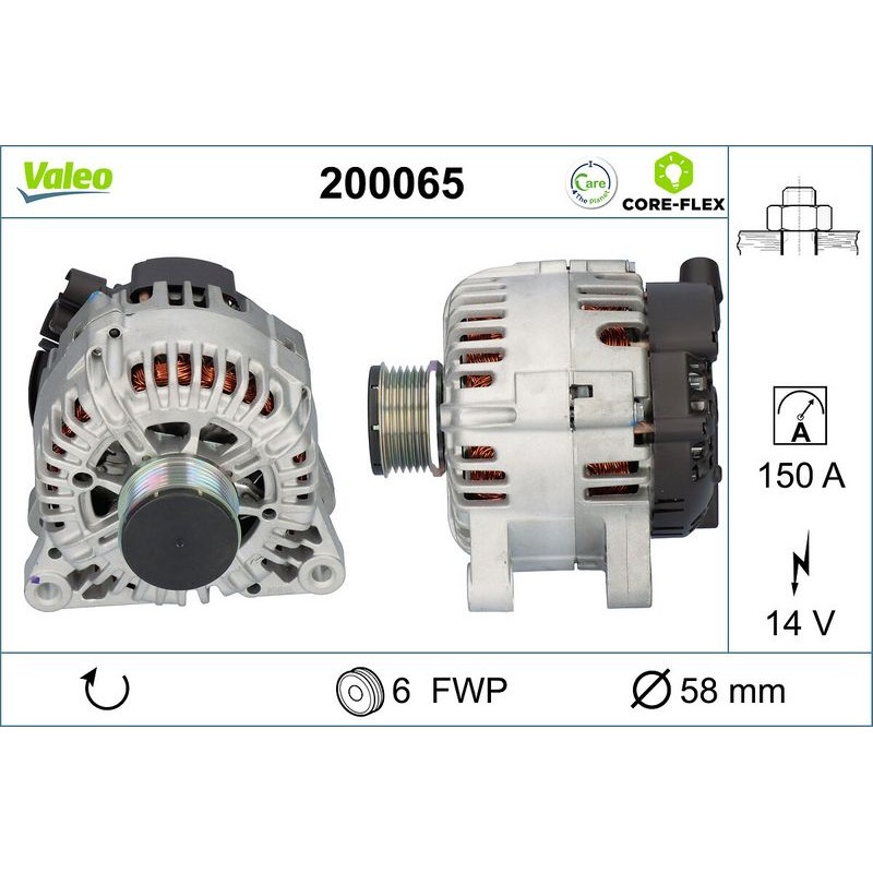 VALEO 200065 Alternador