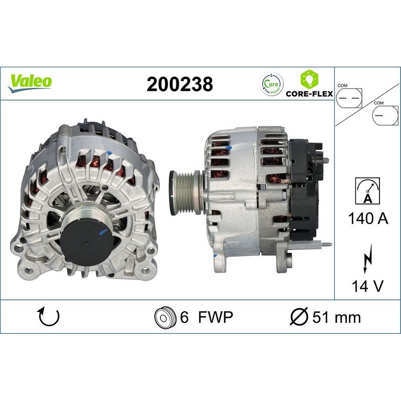 VALEO 200238 Alternador